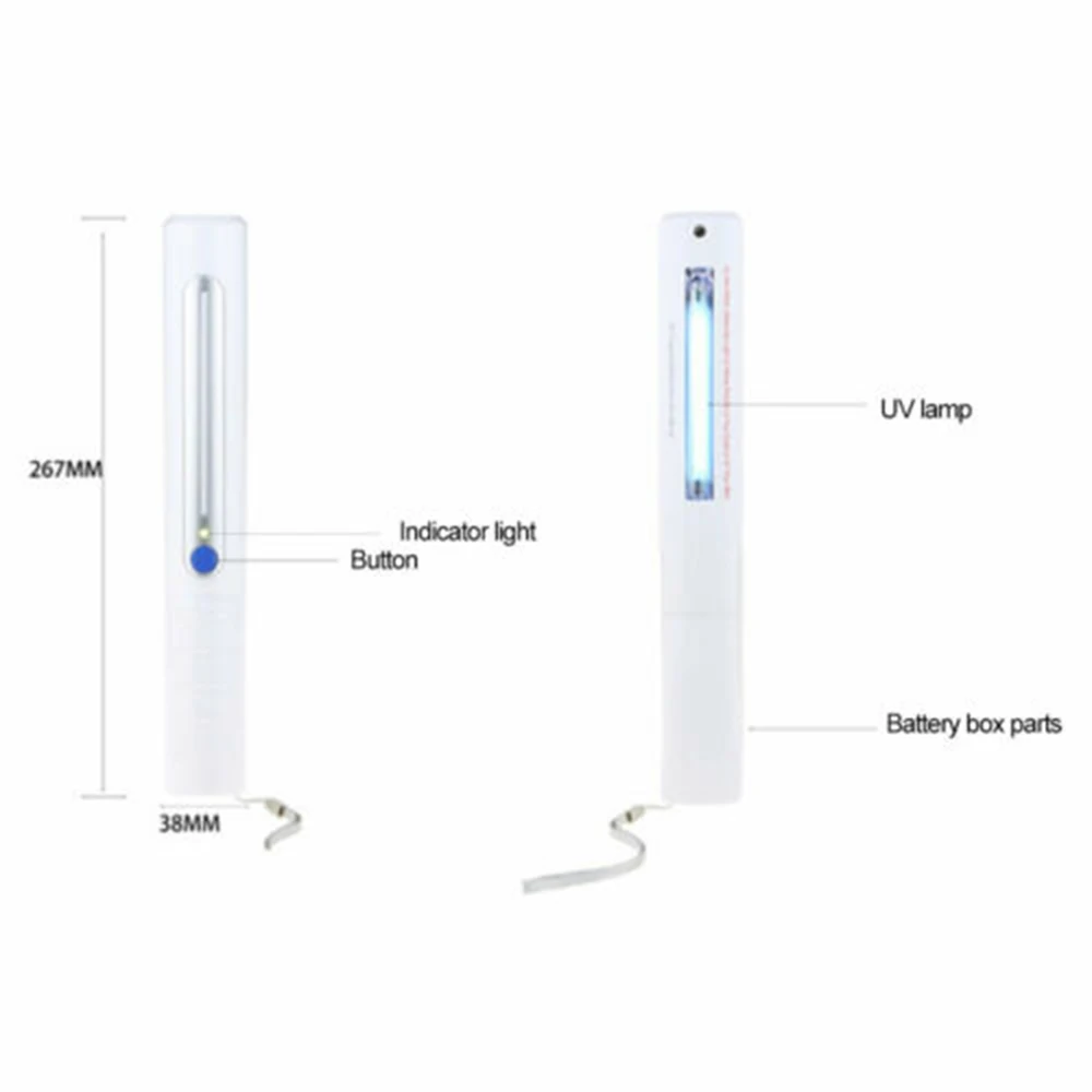 

Portable Hand Held UVC Anti-Mite Lamps Germicidal Light Kill Microorganisms For Pet Supplies, Babys' Underwear