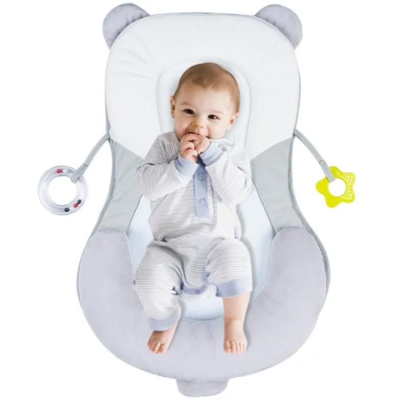 Baby Crib Infant Sleep Stereotypes Pillow Anti Rollover Baby Flat Head Safety Positioning Pillow Newborn Travel Bed 0-12 Months
