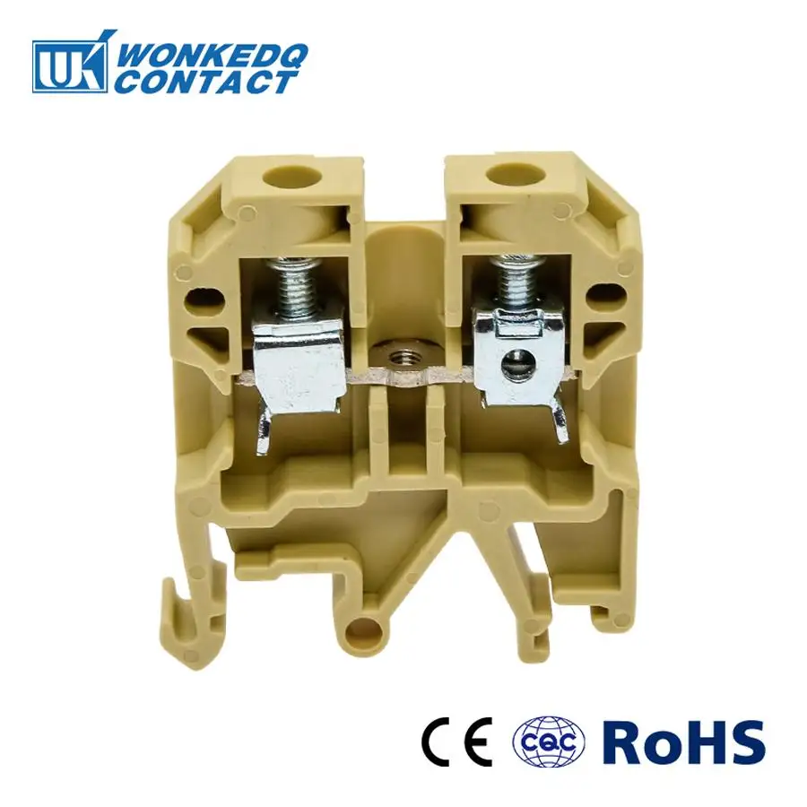 

10Pcs SAK-6EN Instead of Weidmuller Connector Screw Connection Din Rail Terminal Blocks SAK6EN