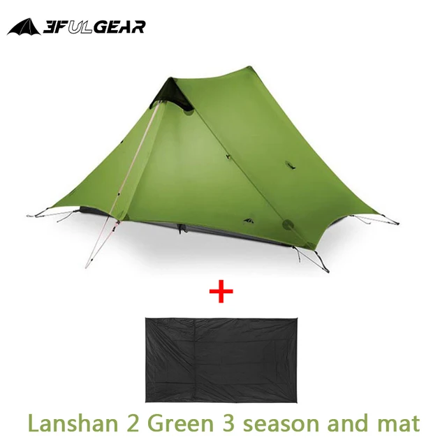 3F LanShan 1 & 2 Person Ultralight Backpacking Tent 15D Camping Outdoor 2019 Hot 