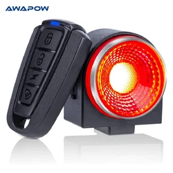 Anti Theft Bicycle Tail Light Alarm USB Rechargeable Super Bright Bicycle Light Waterproof LED Tail Light Bicycle Accessories