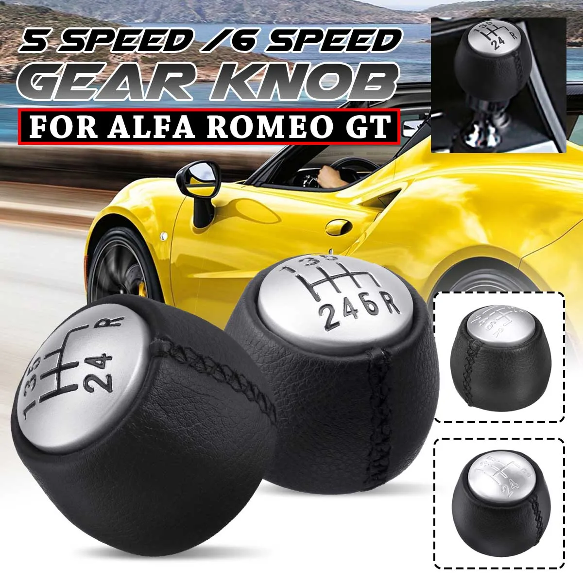 5 скоростей 6 ручка переключения передач рычаг ручной мяч матовый черный