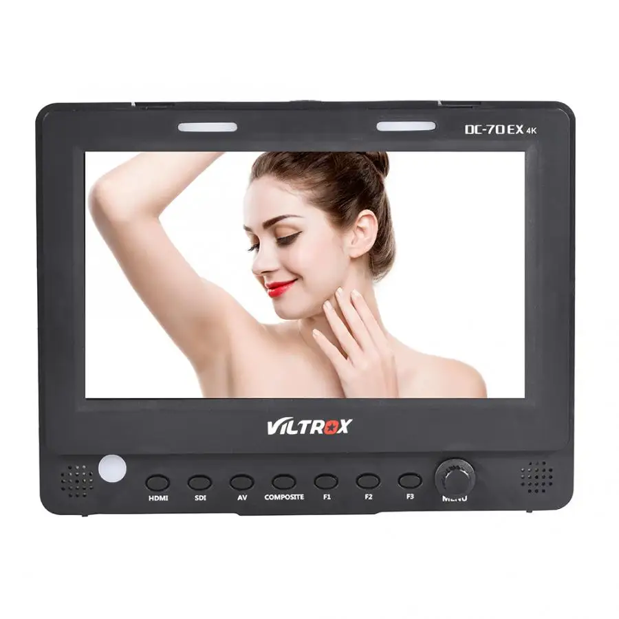 fotografia acessorio VILTROX DC-70EX 7 4K HD 1024 x 600 SDI AV Input Camera Video LCD Display Monitor foto studio