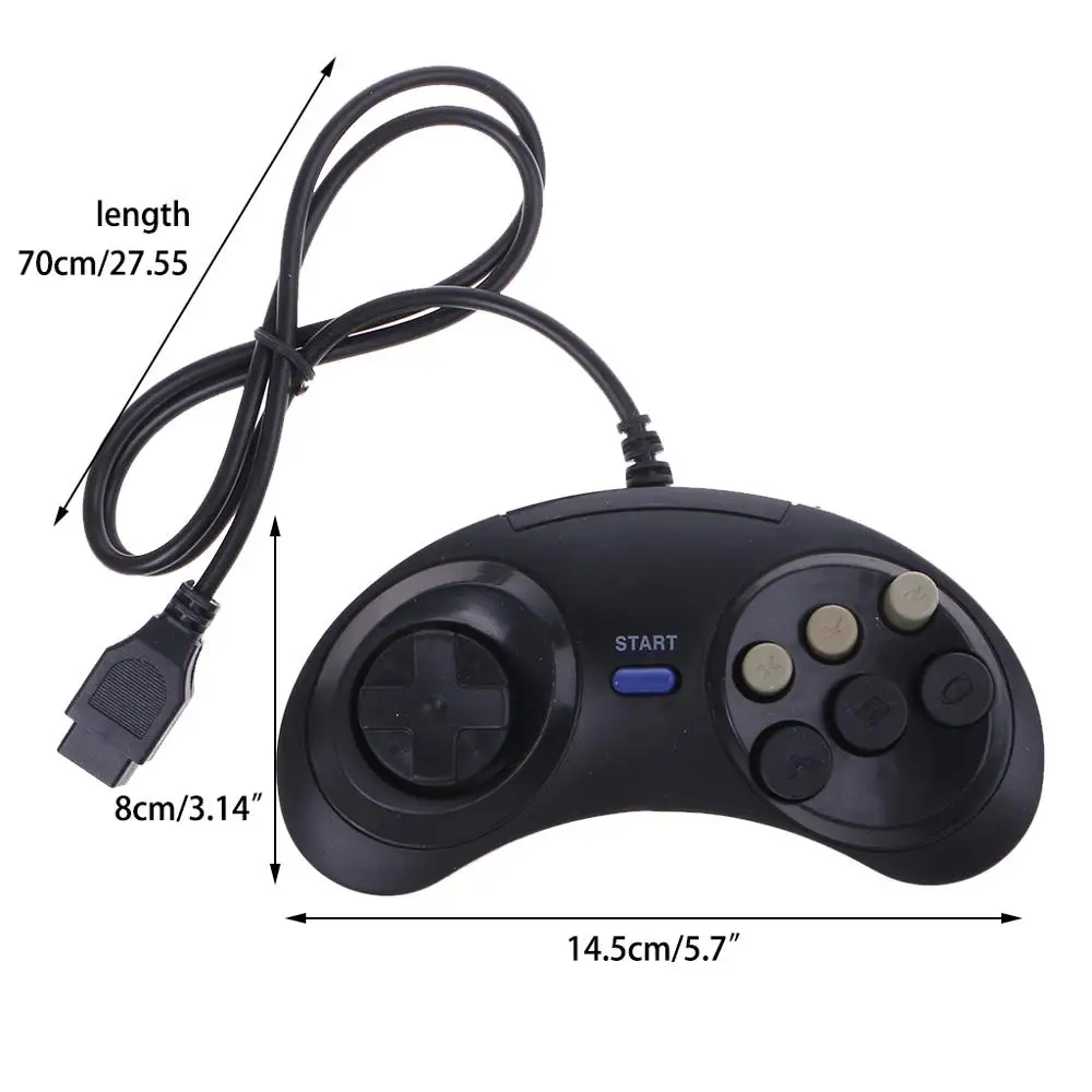 Regali Di Natale Wired.6 Button Wired Pad Gamepad Controller Per Mega Drive Megadrive Sega Md Genesi Grandi Regali Di Natale Per I Bambini Controller Control Controller Gamepadcontroller Sega Aliexpress