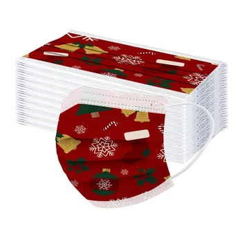 

50/100pc Child Mask Christmas Face Mask Disposable Pattern Masques Breathable Mask For Face Mondmaskers Mascarillas Desechables