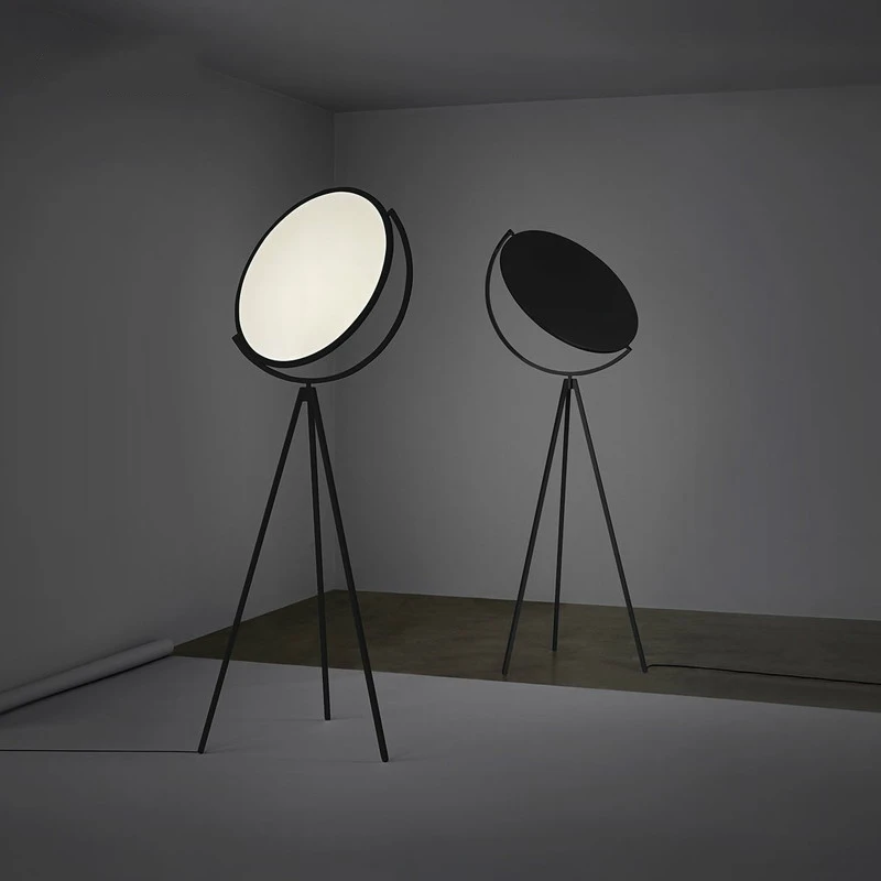 

Nordic minimalist white / black Rotatable living room LED floor lamps living room vertical modern bedroom study lighting