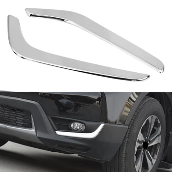 

for Honda CRV 2017-2019 Front Fog Light Eyebrow Fog Light Trim Cover Front Fog Light Strip Sequin Sticker Decoration