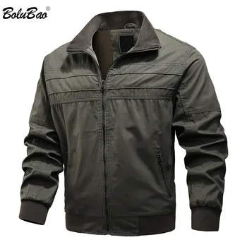 

BOLUBAO 2020 New Mens Fashion Jacket Men Warm Lining Cotton Coat Mens Windbreaker Casual Jacket Clothing