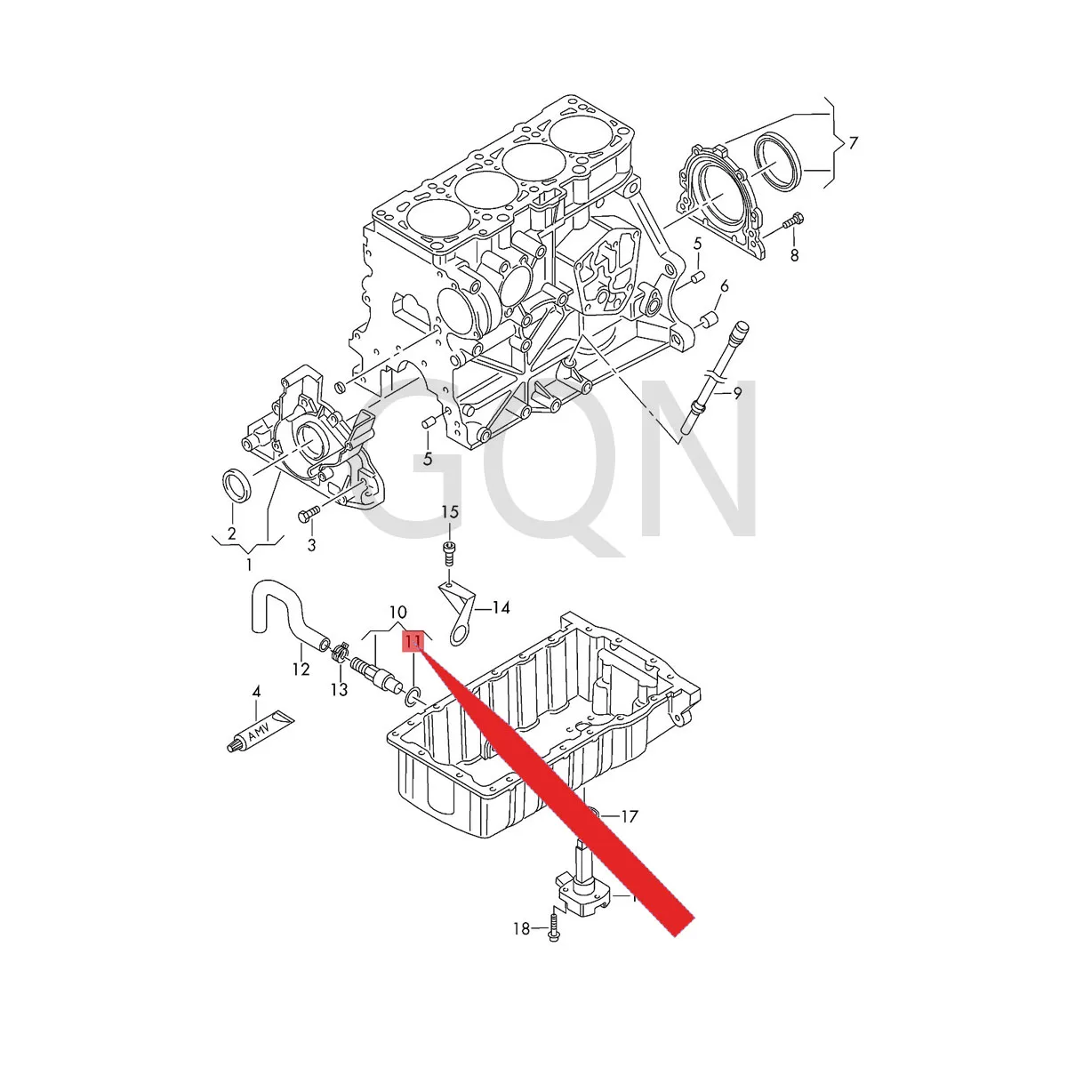 Seal ring Vol ksw age nBl ock hei zkr aft wer kNe wBe etl eAm aro kCr erP hae ton Sav ei ro Oil pan screw gasket | Автомобили и