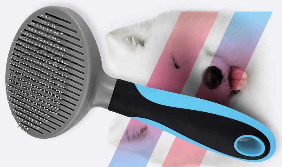 Automatic Pet Dog Comb Hair Remover Cat Brush Grooming Tool Pet Hair Shedding Trimmer Combs Removal Brush With Free Manicure Set-22