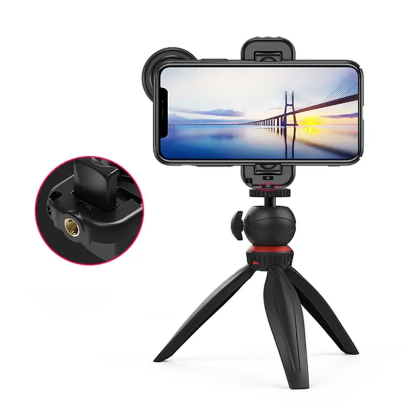 

Black Anti-Shake Wireless Selfie Booster Handle Grip with Bluetooth Remote Control Photograph Supplies D08A