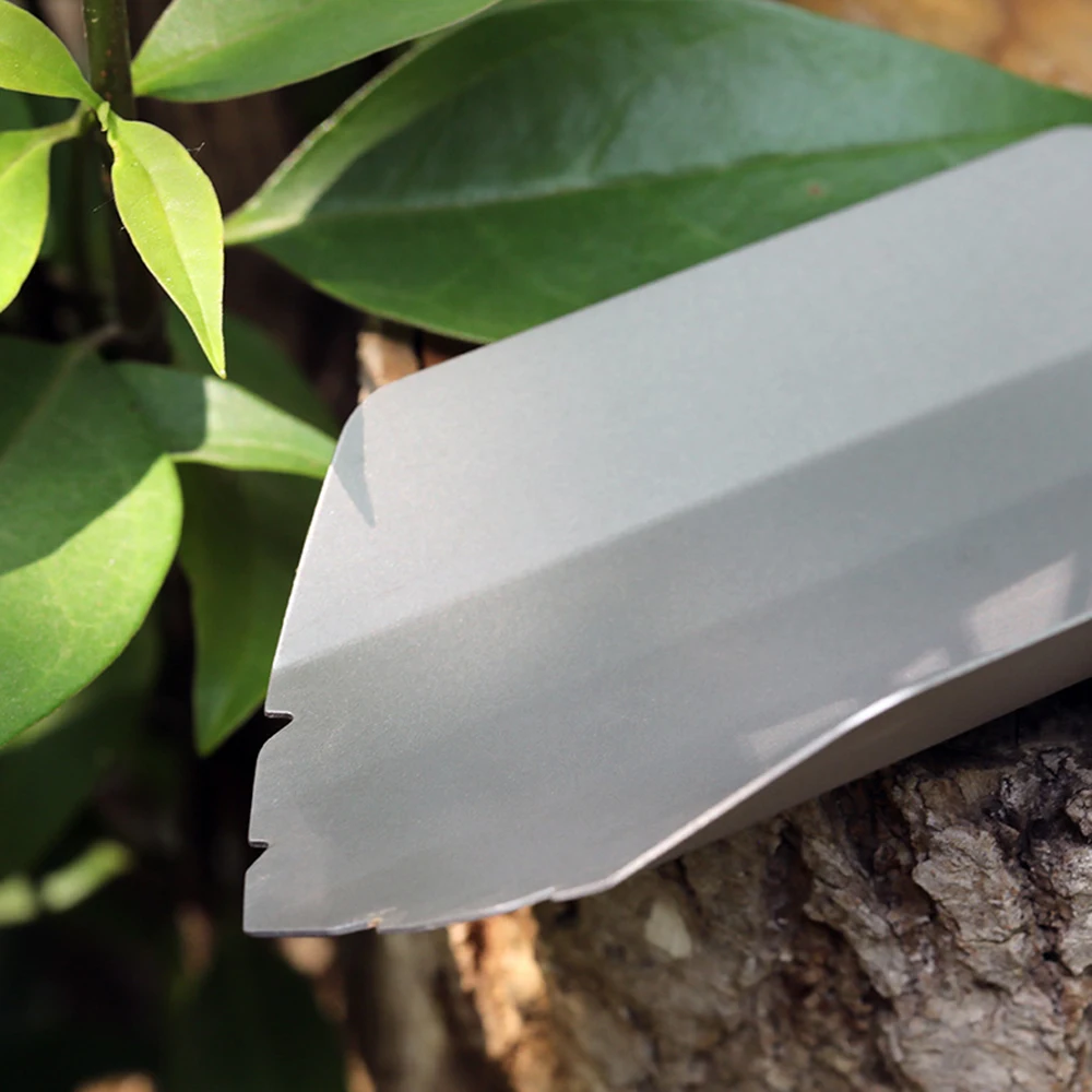 Lixada Titanium Garden Hand Serrated Shovel Outdoor Camping Hiking Backpacking Trowel with Clip Hand Shovel Outdoor Tools garden hand shovel