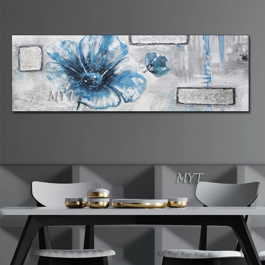 Billige Hand Bemalt Abstrakten blumen landschaft ölgemälde auf leinwand Wand kunst Bilder für Wohnzimmer wohnkultur keine rahmen