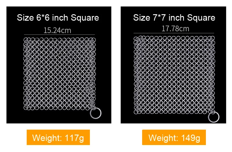 Chainmail scrubber detail 1