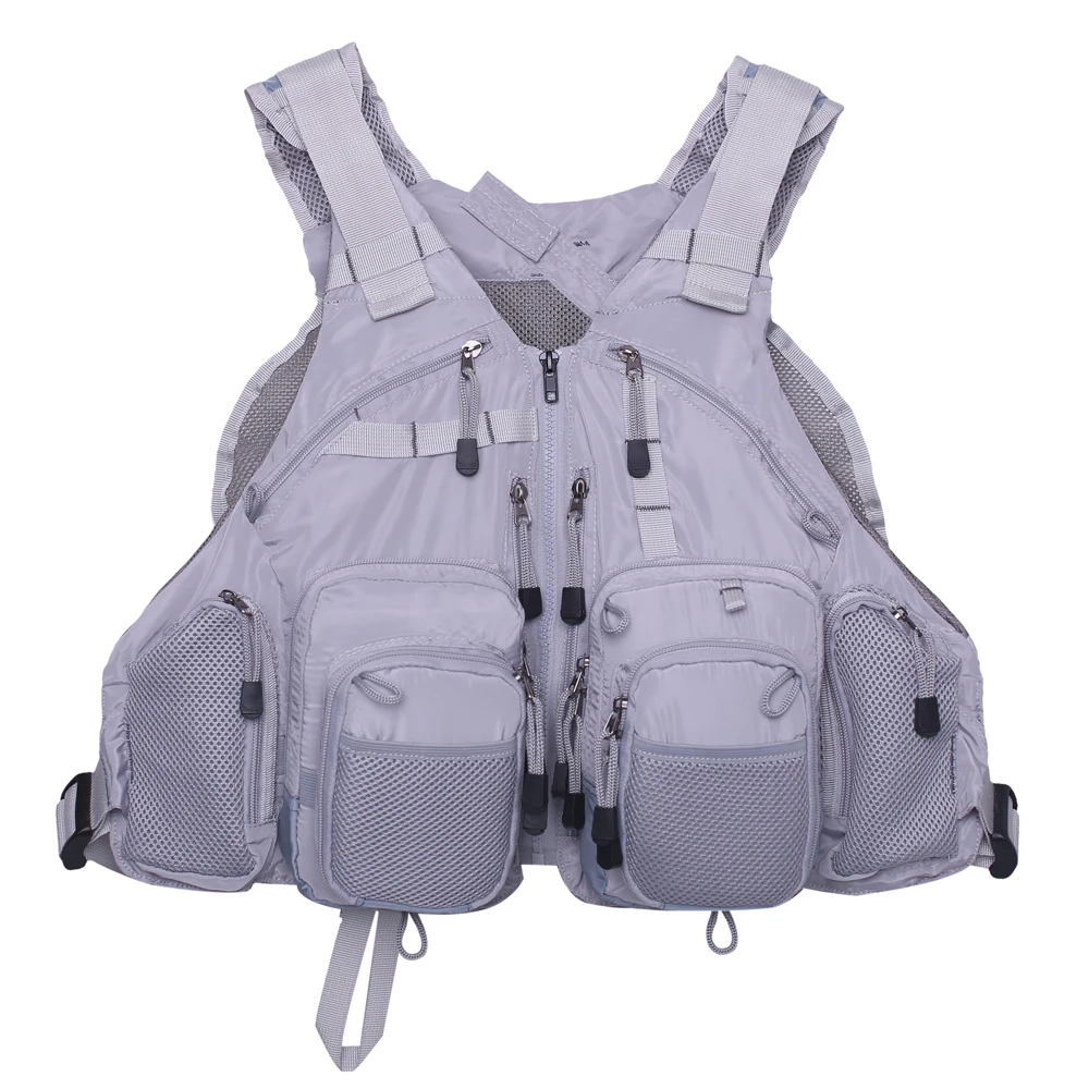

New Adjustable Fly Fishing Vest Outdoor Trout Packs Mesh Fishing Vest Tackle bag Jacket clothes