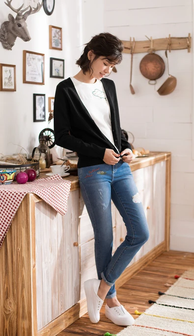 INMAN Autumn New Arrival Literary Long Sleeve Thin Women Cardigan