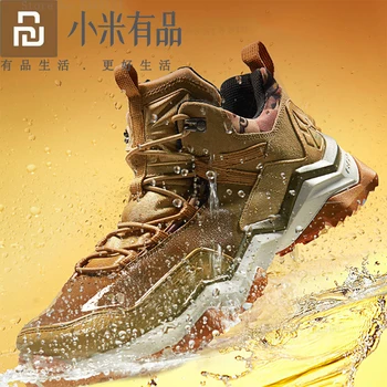 

Youpin Men Outdoor Hiking Boots RAX Genuine Leather Sports Shoes Waterproof Hiking Shoes Anti-Slip Mountain Boots Sport Sneakers