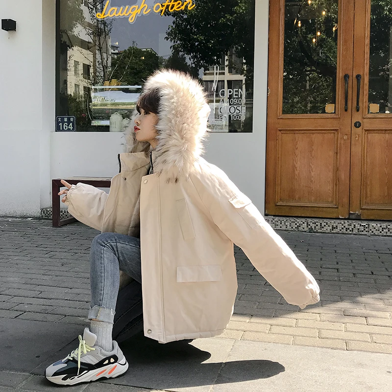 Новинка года; зимнее плотное хлопковое пальто в Корейском стиле для фотосессии; большие размеры