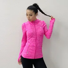 PS быстросохнущие спортивные куртки с длинными рукавами женская верхняя одежда на молнии Пальто Фитнес-толстовки тонкая спортивная одежда для тренажерного зала для занятий йогой майки