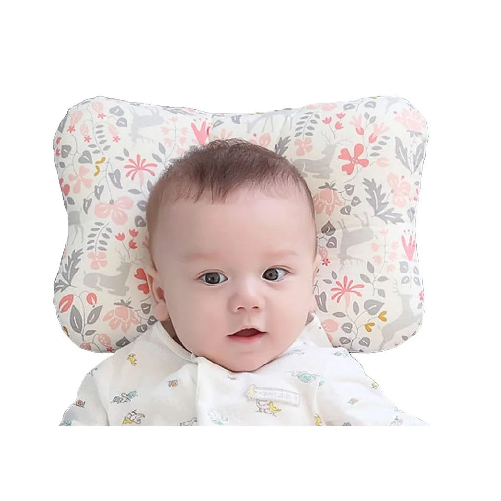 Organic Head Shaping Nursing Anti roll Support Baby Pillow for Newborn