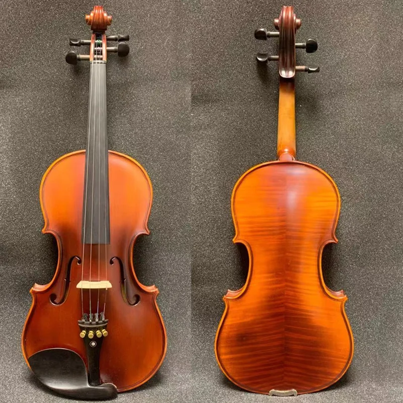 

Скрипка ведущего бренда песни в стиле Strad 4/4. Кленовый фон с эффектом пламени, мощный звук