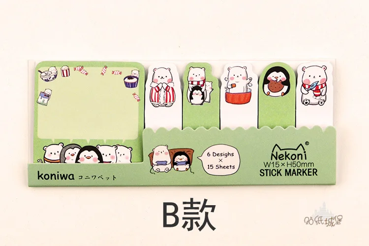 Kawaii креативный мультфильм суши Кот N Times липкая бумага для заметок закладка для заметок школьные офисные поставки