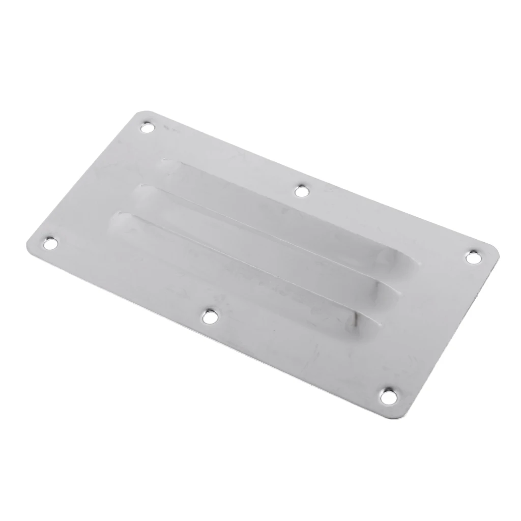 Five Oceans Louvered Slotted Ventilators - Air Vent Grill, Stainless Steel Boat Speedboat Blinds Vents Air Exhaust Ventilator