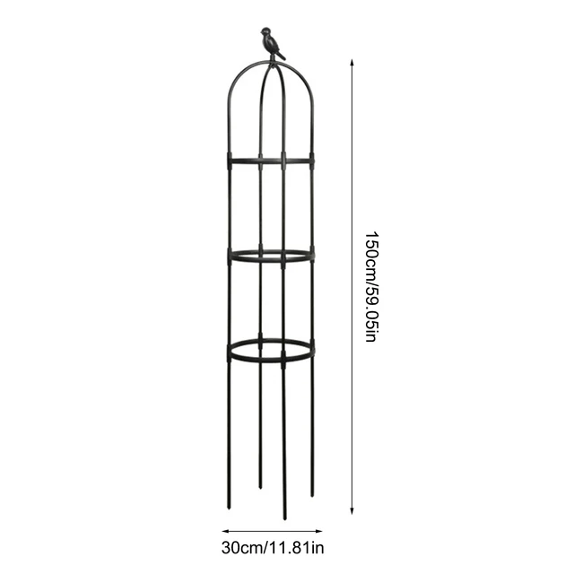 Kerti Rácsos Állványok Polc Növényi Tartó Keret Acél Tartós Clematis Rózsa Növények Szőlő 150 Cm -Es Paradicsom Hegymászó Rack - Image 5