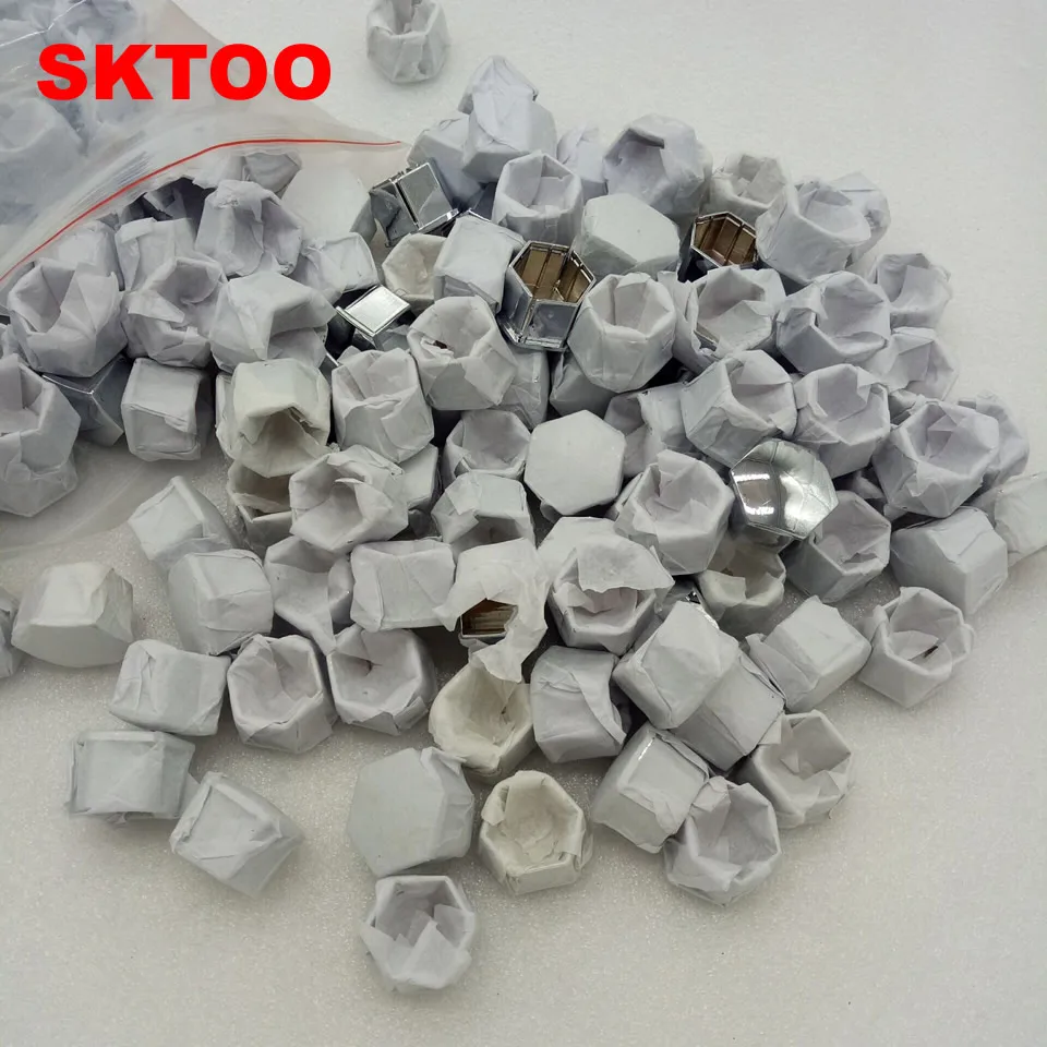 

SKTOO 100pcs/set Wheel Rim Cover Tyre Screw Cap For Peugeot 207 301 307 308 408 508 3008 Citroen C4l C5 C2