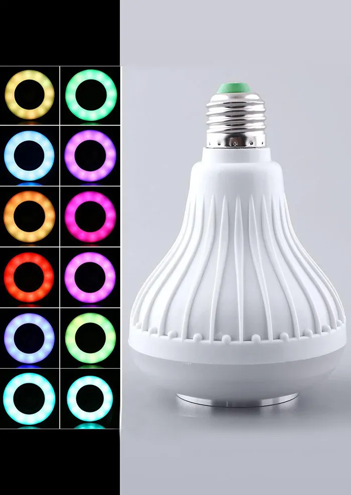 E27 Bluetooth мини аудио динамик RGB цвет света теплый белый лампочка музыкальная лампа