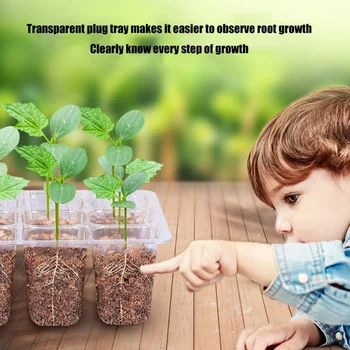 

New Garden Plant Pot 12 Hole Plant Seed Grow Box Nursery Seedling Starter Garden Yard Tray Hot Gardening Sowing Tray Tools