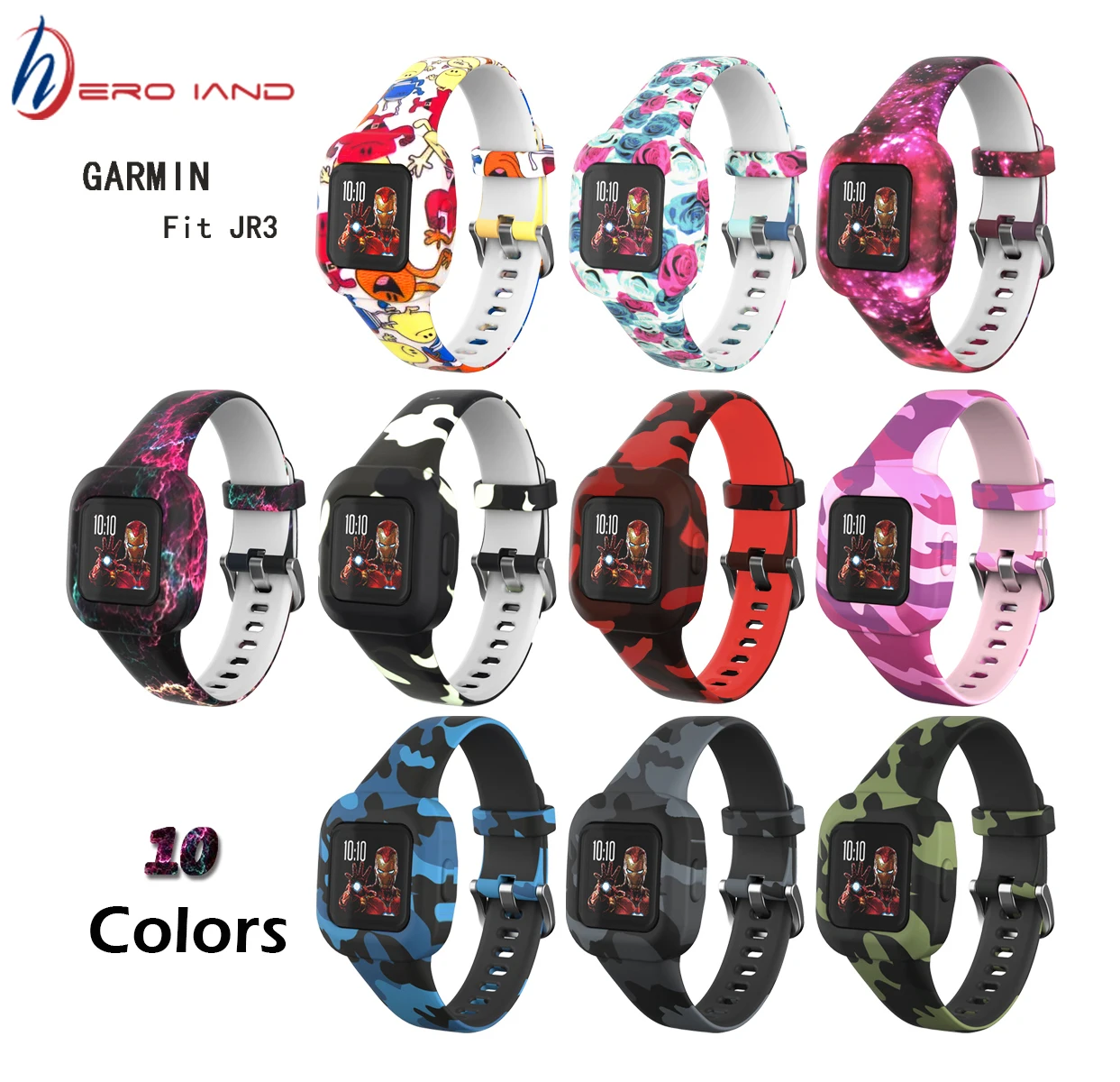 Cinturino In Silicone Colorato Per Cinturino Garmin Fit Jr3 Smart Watch Per Cinturino Garminfit Jr 3 Per Accessori Per Orologi Per Bambini