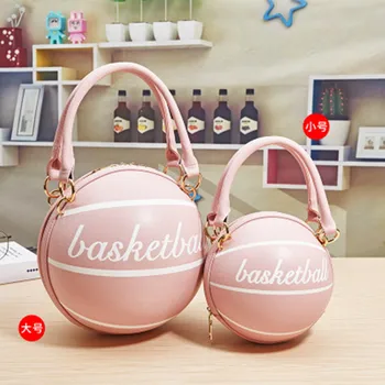 

Round Basketball Purse Shoulder Totes Women Chain Messenger Handbag 2020 new Fashion Ladies Shoulder Handbag Schoudertas Sac