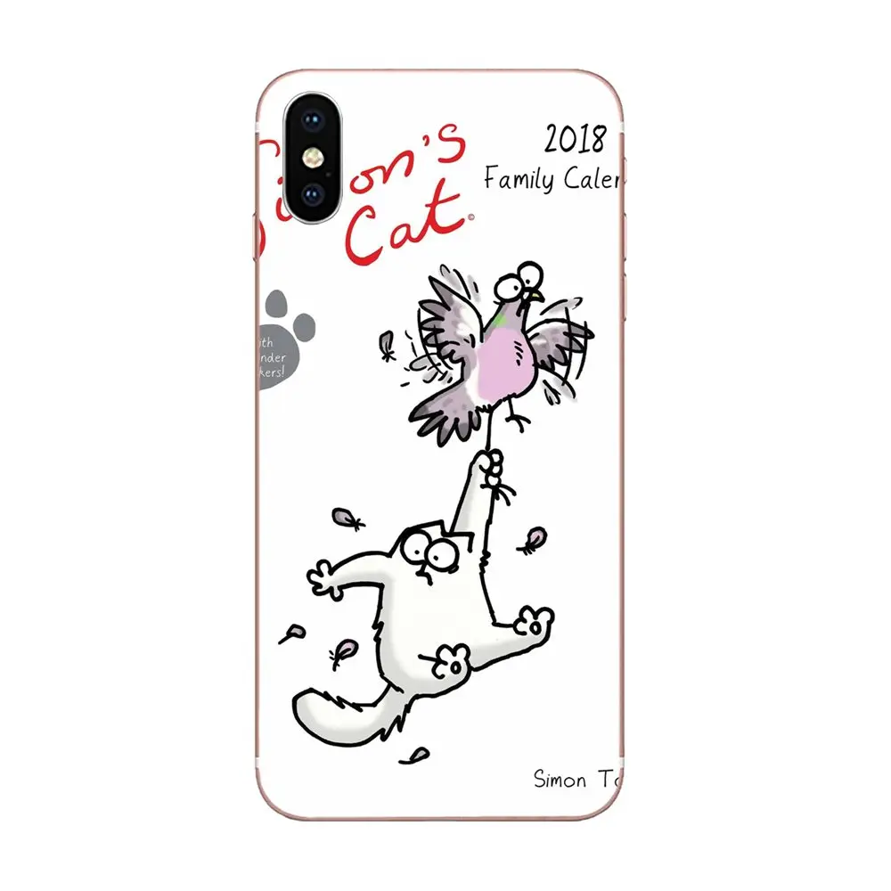 Забавный милый белый Симонс Кот для Xiaomi Redmi Note 2 3 3S 4 4A 4X5 5A 6 6A Pro Plus TPU Защитная пленка для экрана