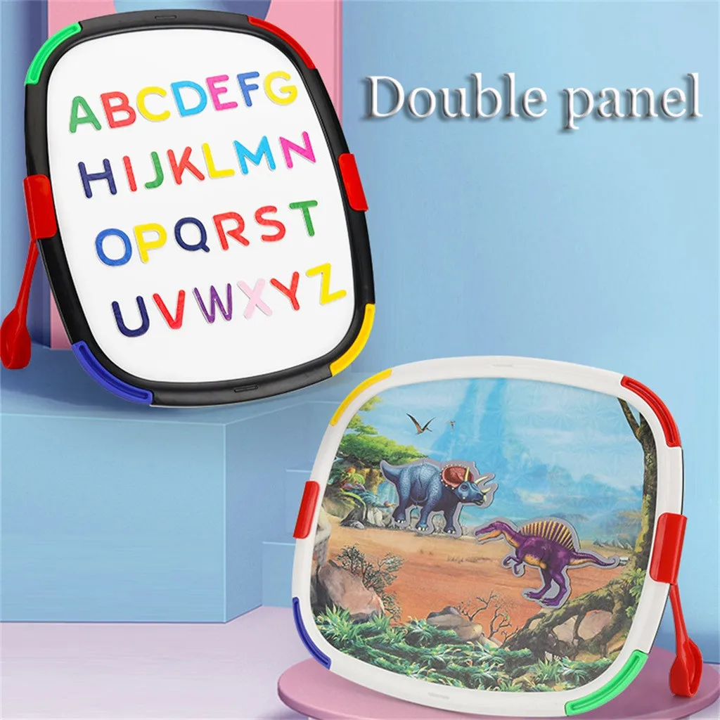 

Funny Baby Multifunctional Easel Puzzle Drawing board Sketchpad Double Sided Toys Develop drawing interests Children gift