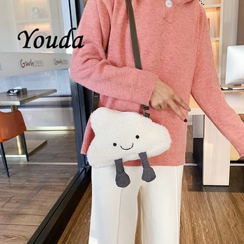 

Youda Cute Sweet Bag For Women 2020 New Crossbody Bag Women Mini Shoulder Bag Pack Cross Body Bag Winter Plush Bags for Girl