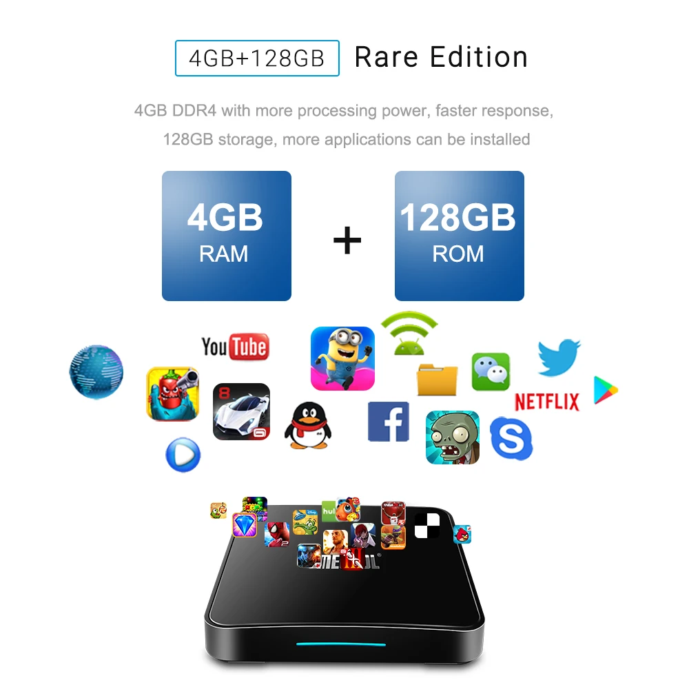 MECOOL 4G/128G KM3 Android 9,0 Smart tv Box DDR4 4 K HDR Google Home Play Cast Ультра HD tv Box USB 3,0 медиаплеер Голосовое управление