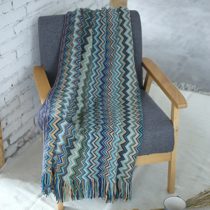 LISM богемное вязаное одеяло, Европейское и американское одеяло, покрывало для дивана, одеяло, модель дома, декоративное одеяло - Цвет: NO.3