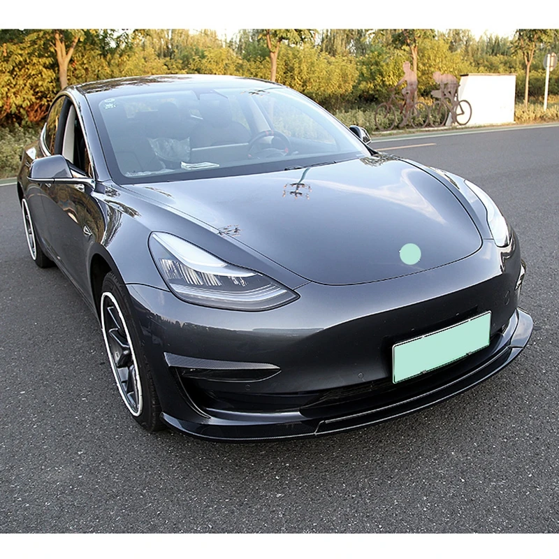 ABS 3-ступенчатый передний бампер спойлер задний бампер спойлер для Tesla модель 3 седан 4-дверный 16 до 18 месяцев