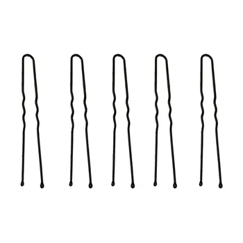 

100pcs Women Hair Pin U-shaped Bobby Pins Headwear Wedding Hair Accessories Updo Hair Clips (Black)