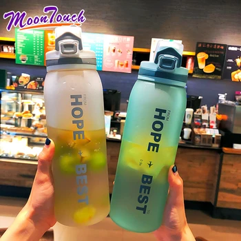 

Frosted large capacity space cup simple outdoor sports summer plastic water cup portable fitness kettle for men and women