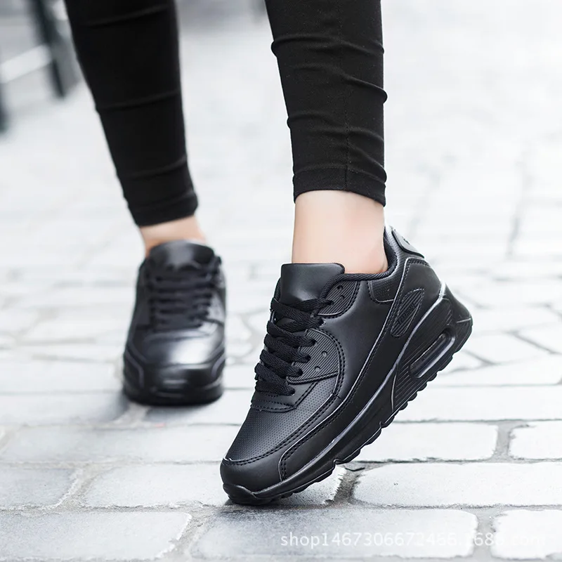 

Autumn New Style Air Cushion Shoes Women's Korean-style Students Athletic Shoes Couples Mesh Casual Shoes Running Shoes Thick Bo