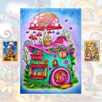 

Princess House Elves Animal Full Square/Round Stones Scenery Landscape Diamond Embroidery 5D Diamond Painting Rhinestone Picture