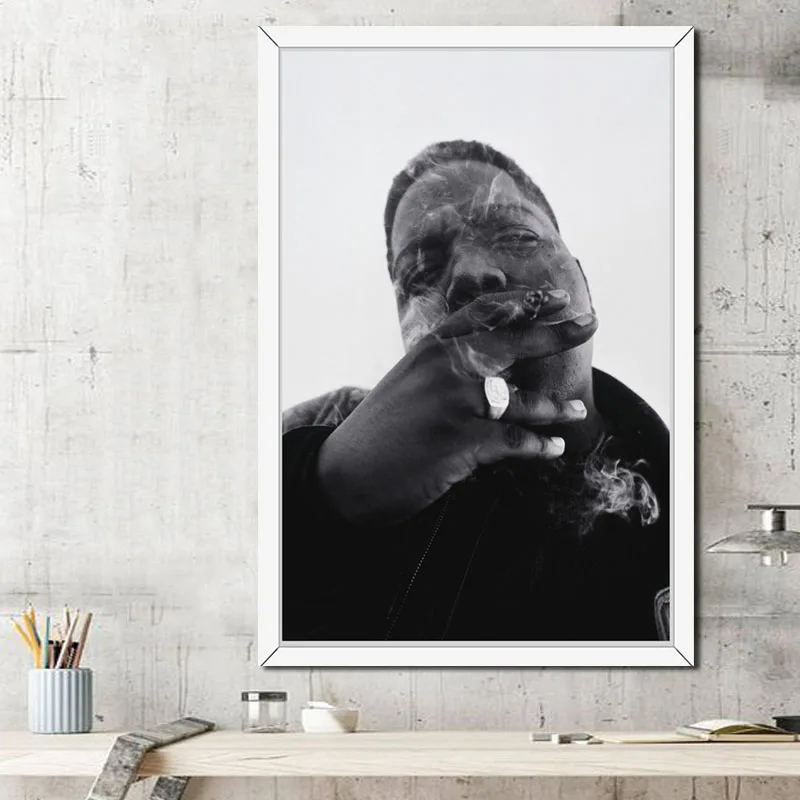 主图_P300_The_Notorious_B_I_G_Biggie_Smalls_Hip_Hop_Gangsta_Rap_Smoke_Cigarettes_Art_Painting (1)