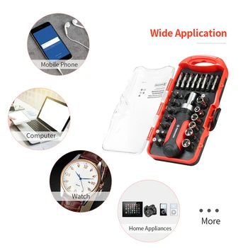 

30PCS Multi-purpose Screwdriver Socket Screwdrivers with Bits Electrical Work Repair Tools Kit for Phone Computer Watch Pad