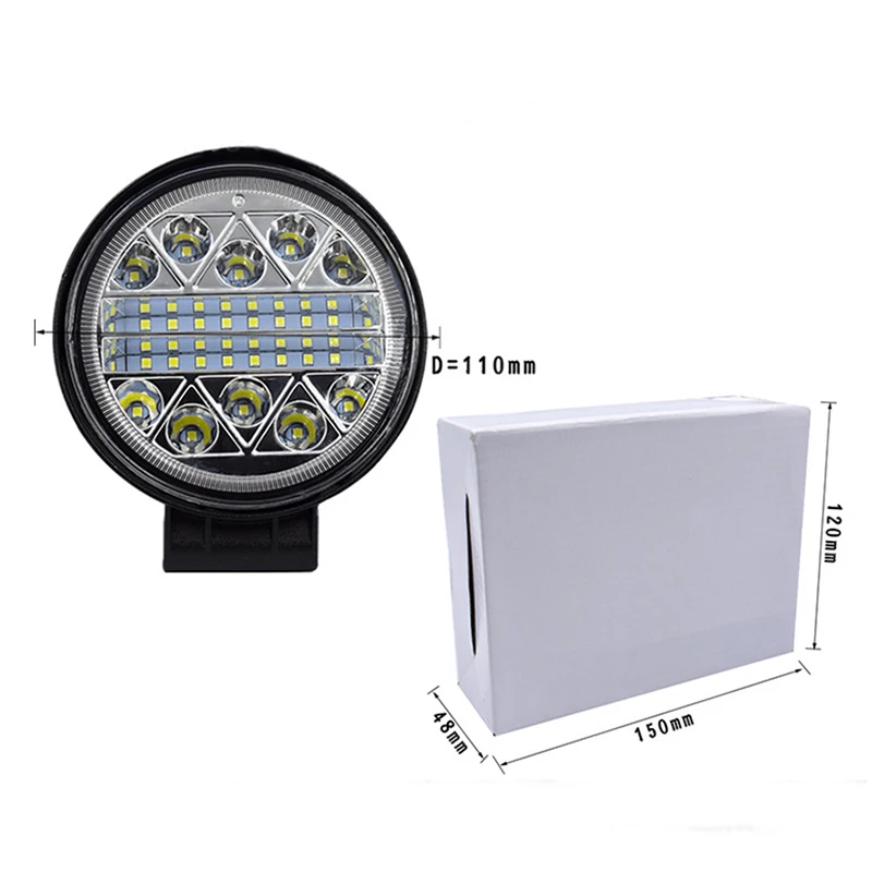 102W Led Подсветка для тракторов адвокатского сословия СИД 4x4 аксессуары внедорожник ATV дальнего света тумана светильник круглый Точечный светильник автомобильный светильник подвижной световой луч