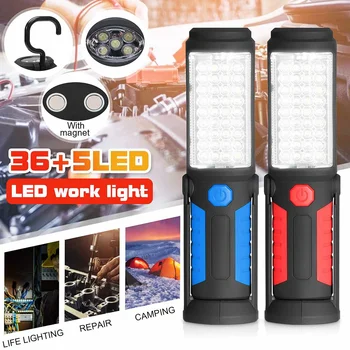 

Portable Spotlights Work Light Flashlight LED Worklight USB Rechargeable Magnetic Torch Camping Lighting Car Inspection Lamp