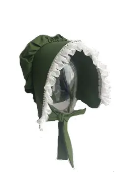 

Women Vintage Bonnet Medieval Colonial Hat Costume Headwear Cosplay