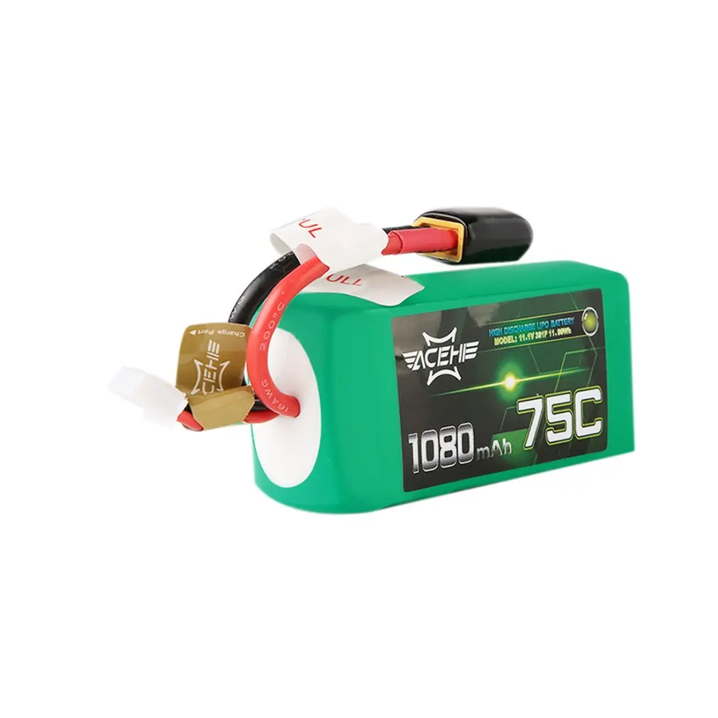 ACEHE 11,1 V 1080mAh 75C Lipo батарея 3S1P 11.99WH батарея с высоким током разрядки с TX30 вилкой для RC Raing Quacopter автомобиля лодки