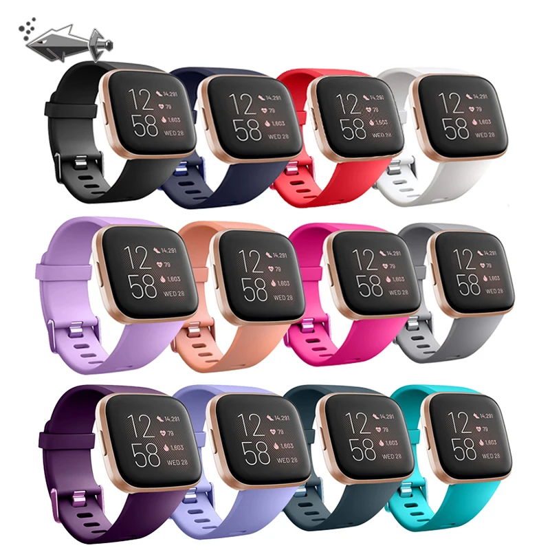 Подходит для Fitbit Versa 22 мм ремешок для часов мужской силиконовый универсальный ремешок 22 мм сменный мужской т-ремешок для Fitbit Versa 2 для женщин